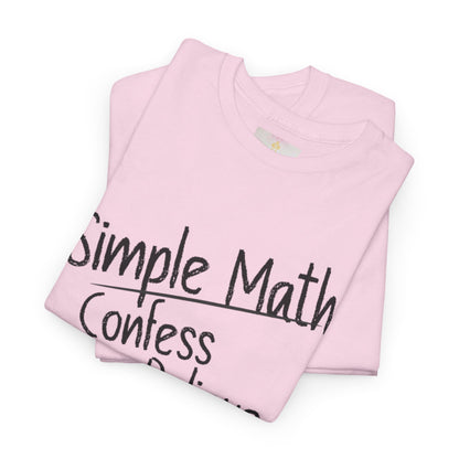 Simple Math of Salvation - Women’s Christian T-Shirt (Black Chalk)