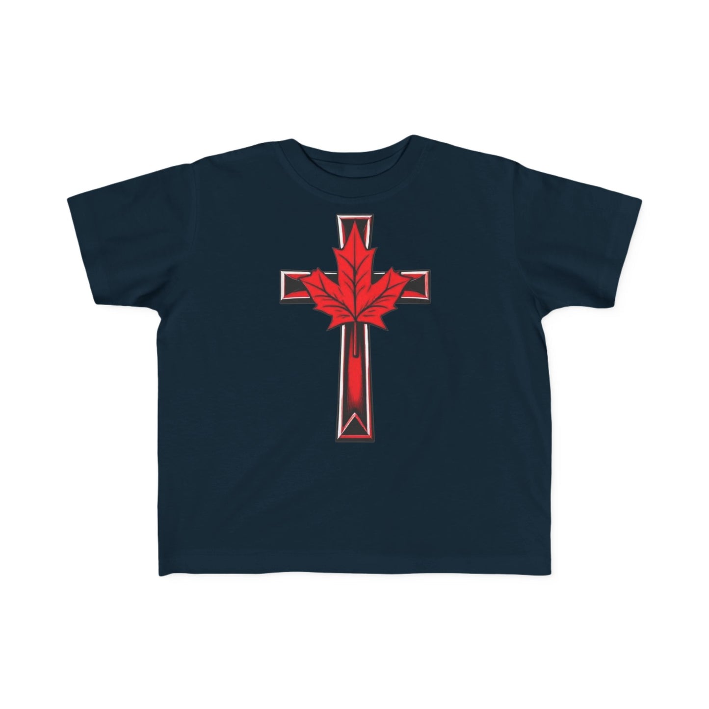 Little Light of the North – Toddler Tee with Maple Cross