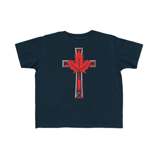 Little Light of the North – Toddler Tee with Maple Cross