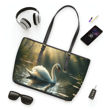 Divine Grace - White Swan Shoulder Bag