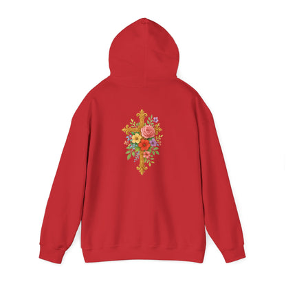 Floral Cross Women’s Christian Hoodie