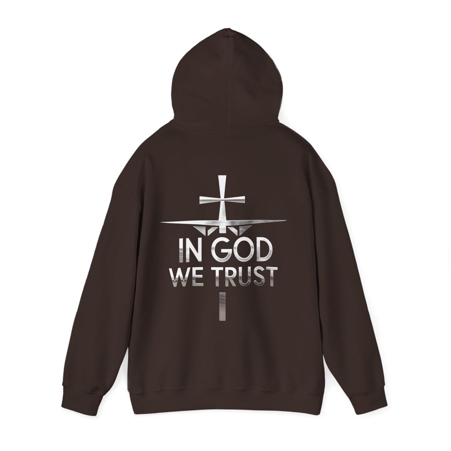 In God We Trust | Men’s Christian Hoodie with Back Design Print