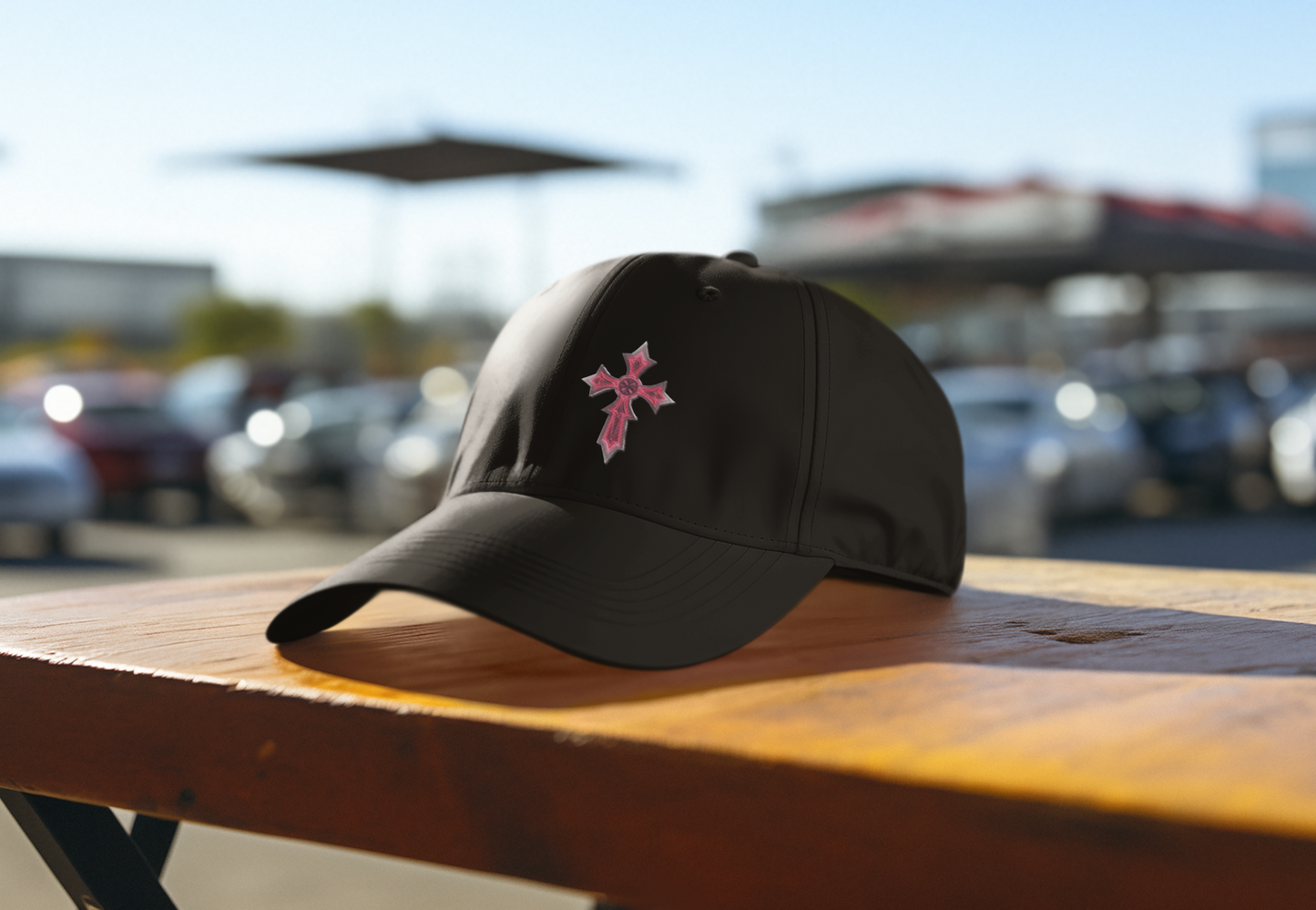 Christian Baseball Cap with Cross Design – Faith-Inspired Low Profile Hat