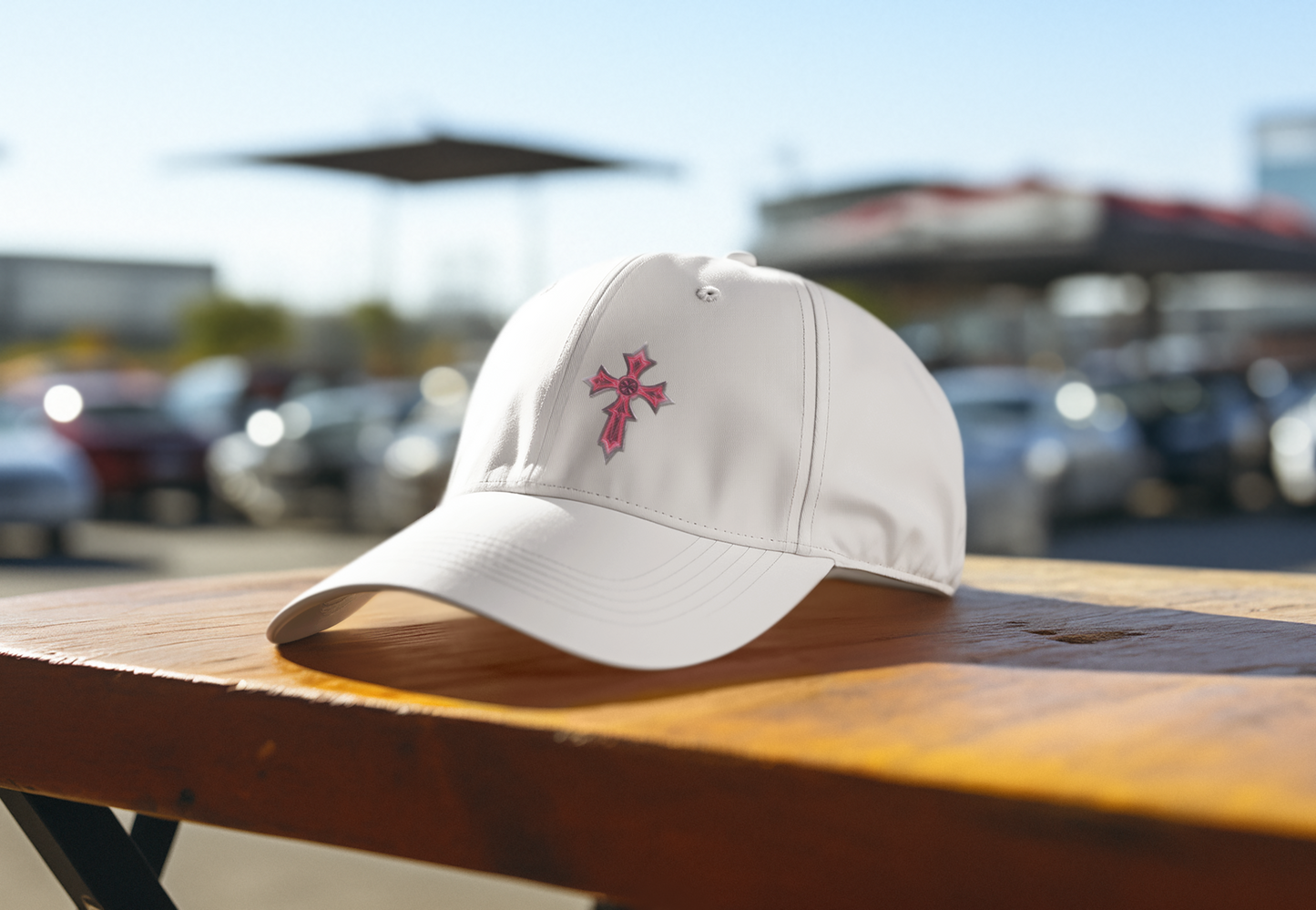 Christian Baseball Cap with Cross Design – Faith-Inspired Low Profile Hat