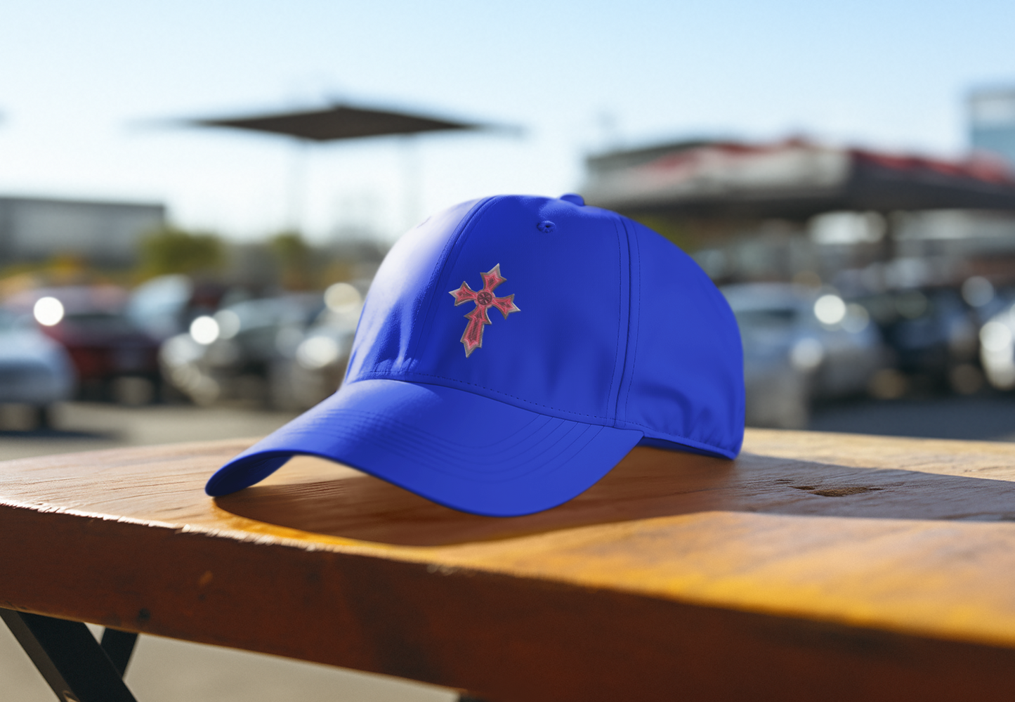 Christian Baseball Cap with Cross Design – Faith-Inspired Low Profile Hat