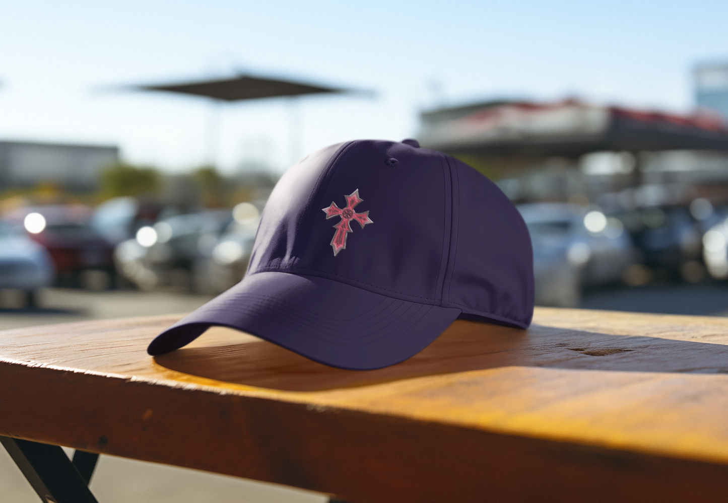 Christian Baseball Cap with Cross Design – Faith-Inspired Low Profile Hat