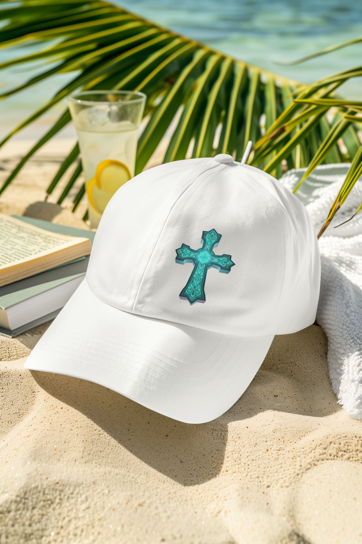 Christian Baseball Cap with Cross Design – Low Profile Faith Hat