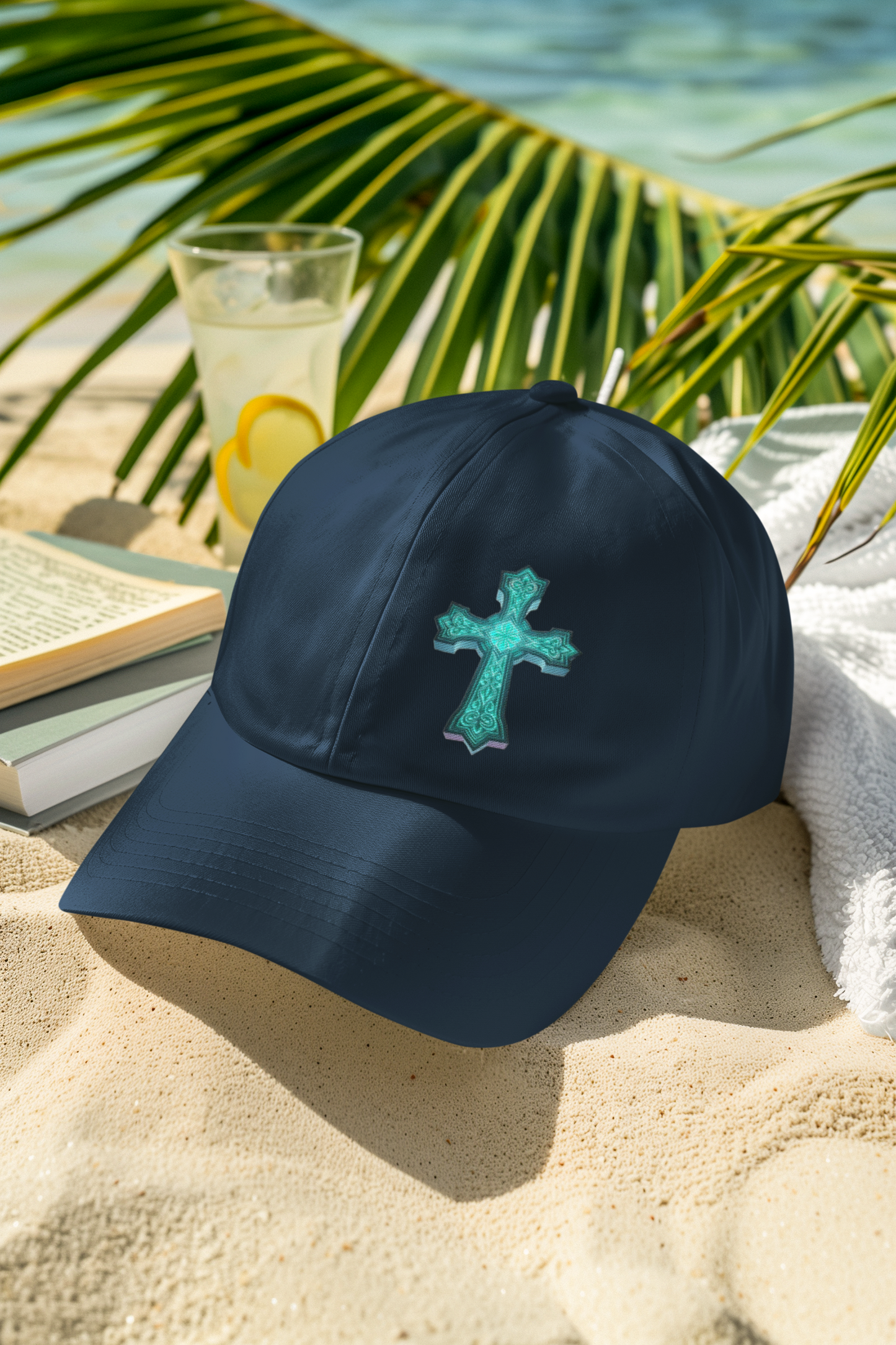 Christian Baseball Cap with Cross Design – Low Profile Faith Hat