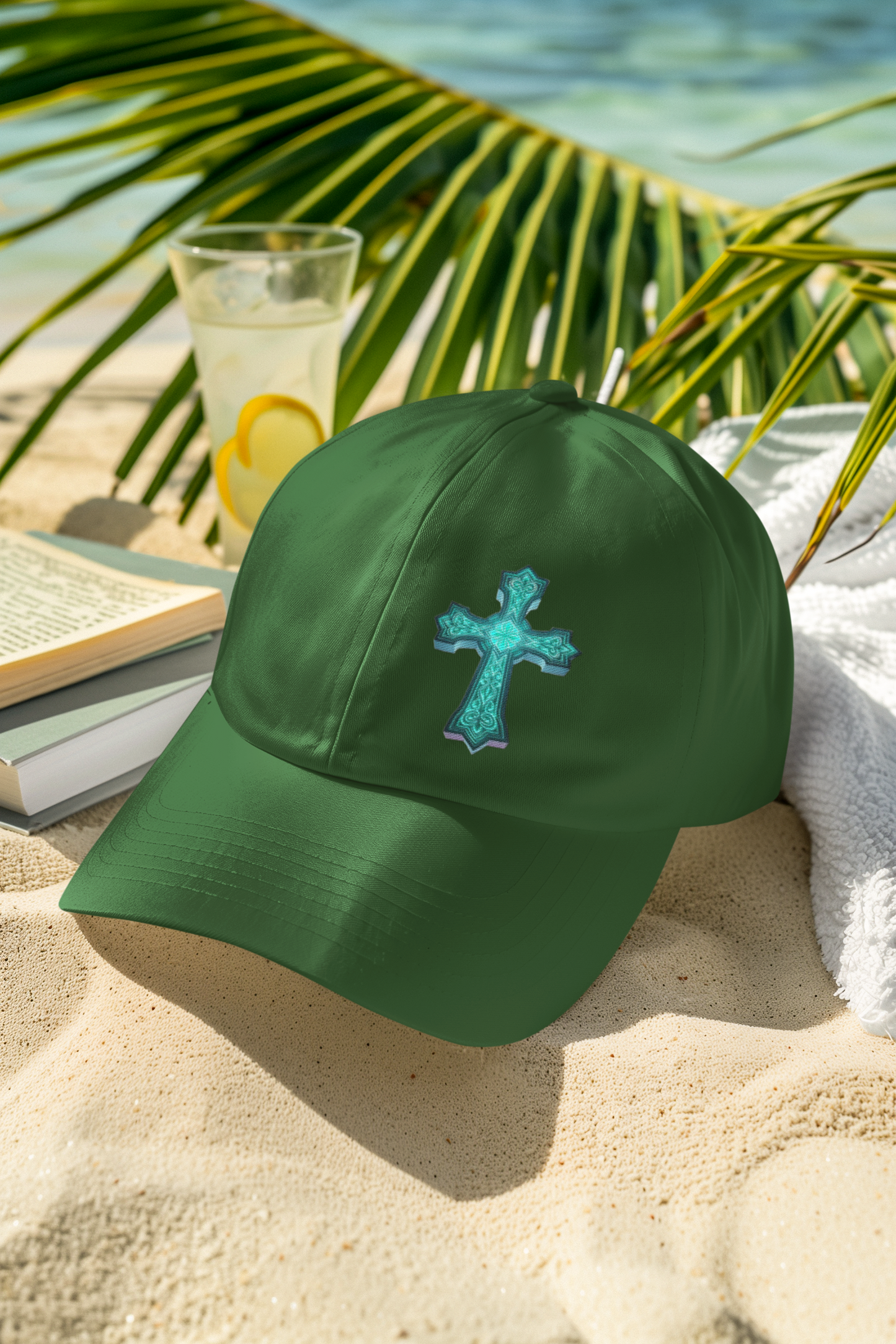 Christian Baseball Cap with Cross Design – Low Profile Faith Hat