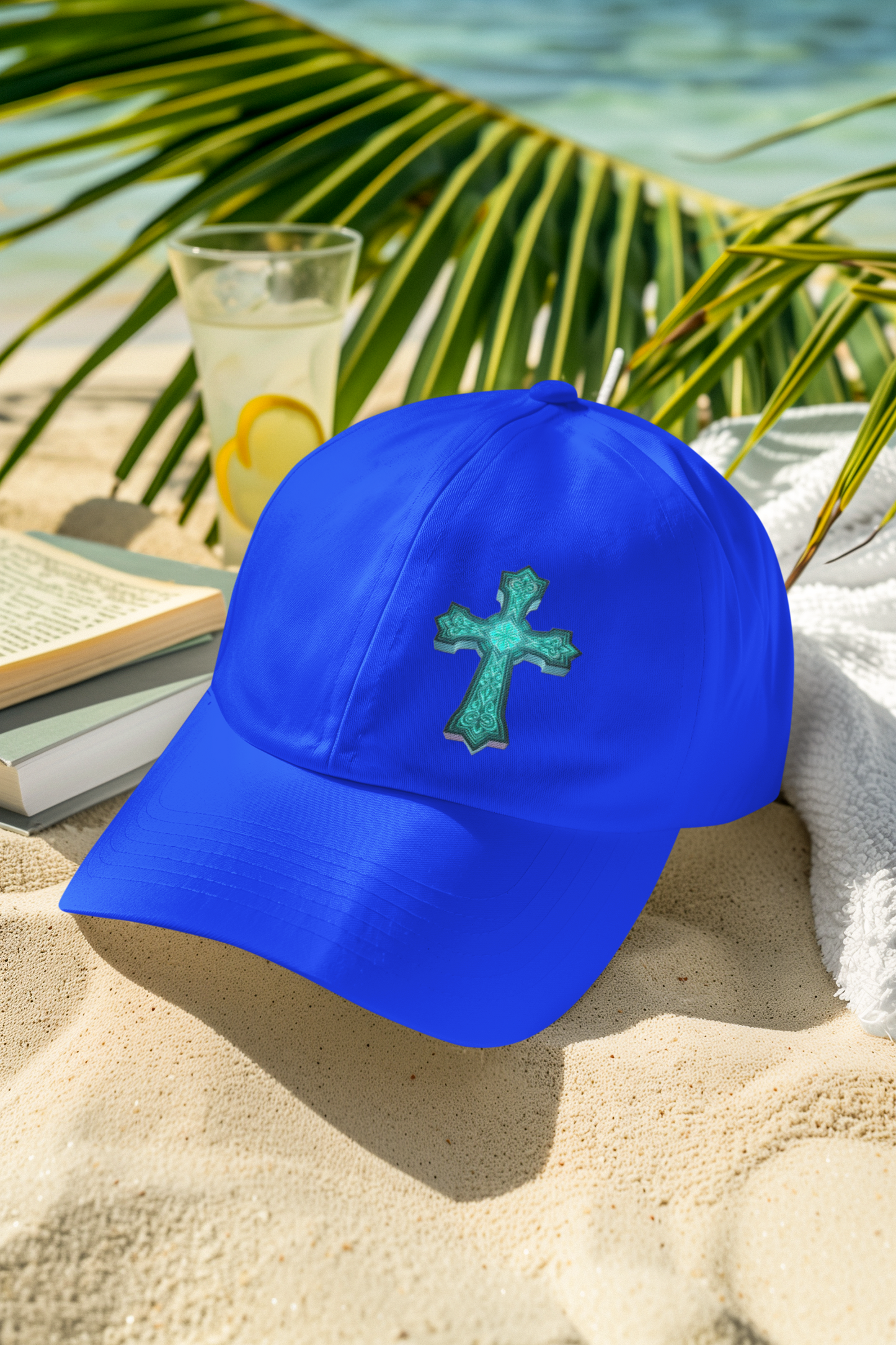 Christian Baseball Cap with Cross Design – Low Profile Faith Hat