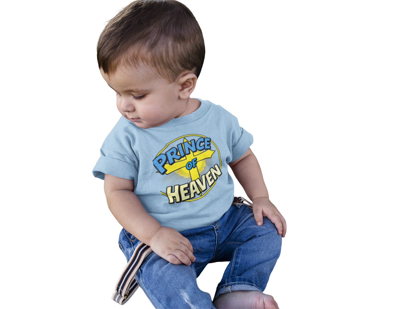 Infant Boys’ “Prince of Heaven” Christian T-Shirt – Baby Faith Tee