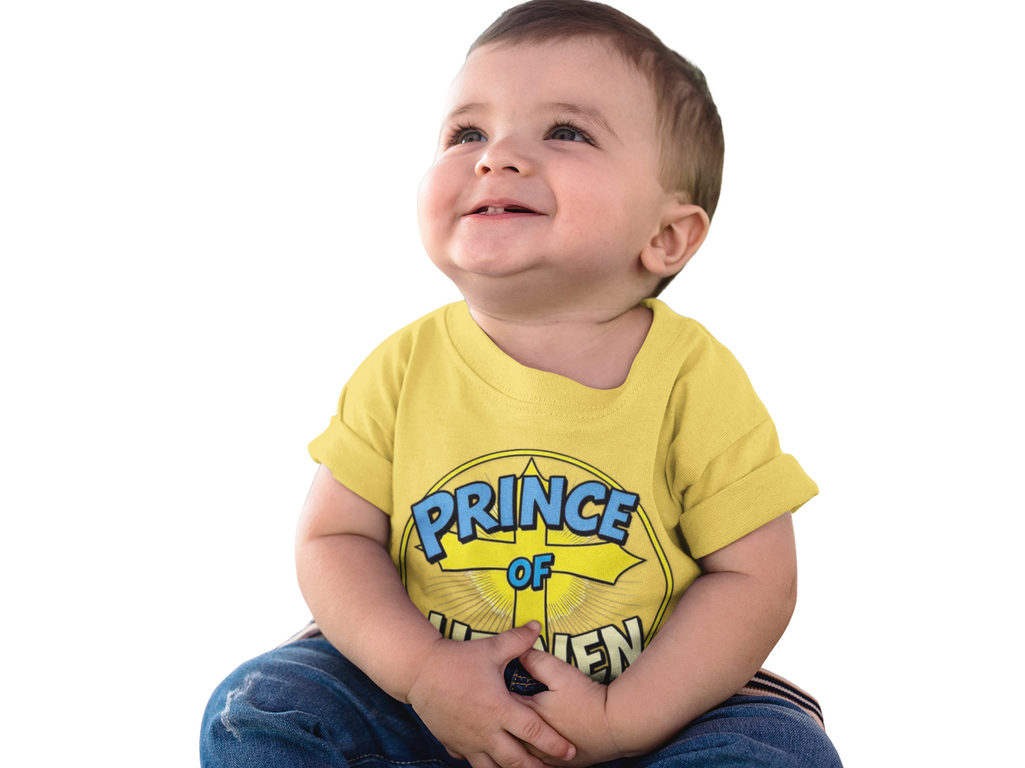 Infant Boys’ “Prince of Heaven” Christian T-Shirt – Baby Faith Tee