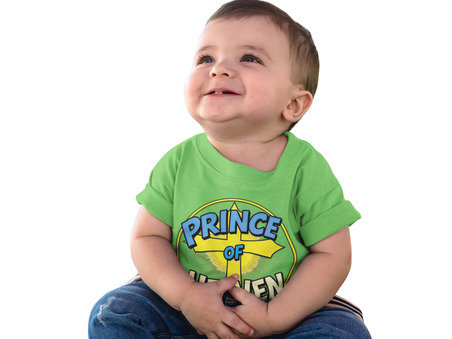 Infant Boys’ “Prince of Heaven” Christian T-Shirt – Baby Faith Tee