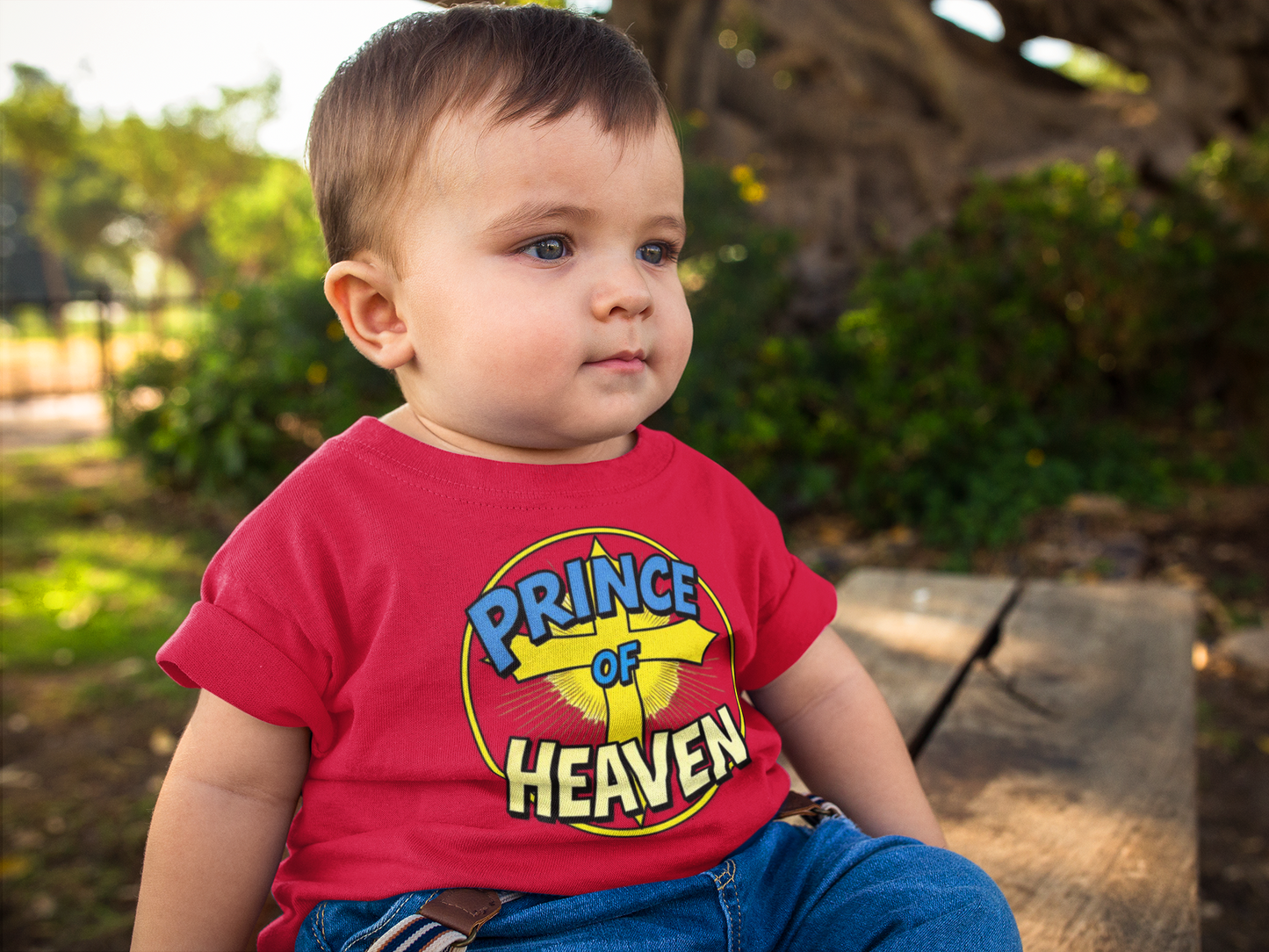 Infant Boys’ “Prince of Heaven” Christian T-Shirt – Baby Faith Tee