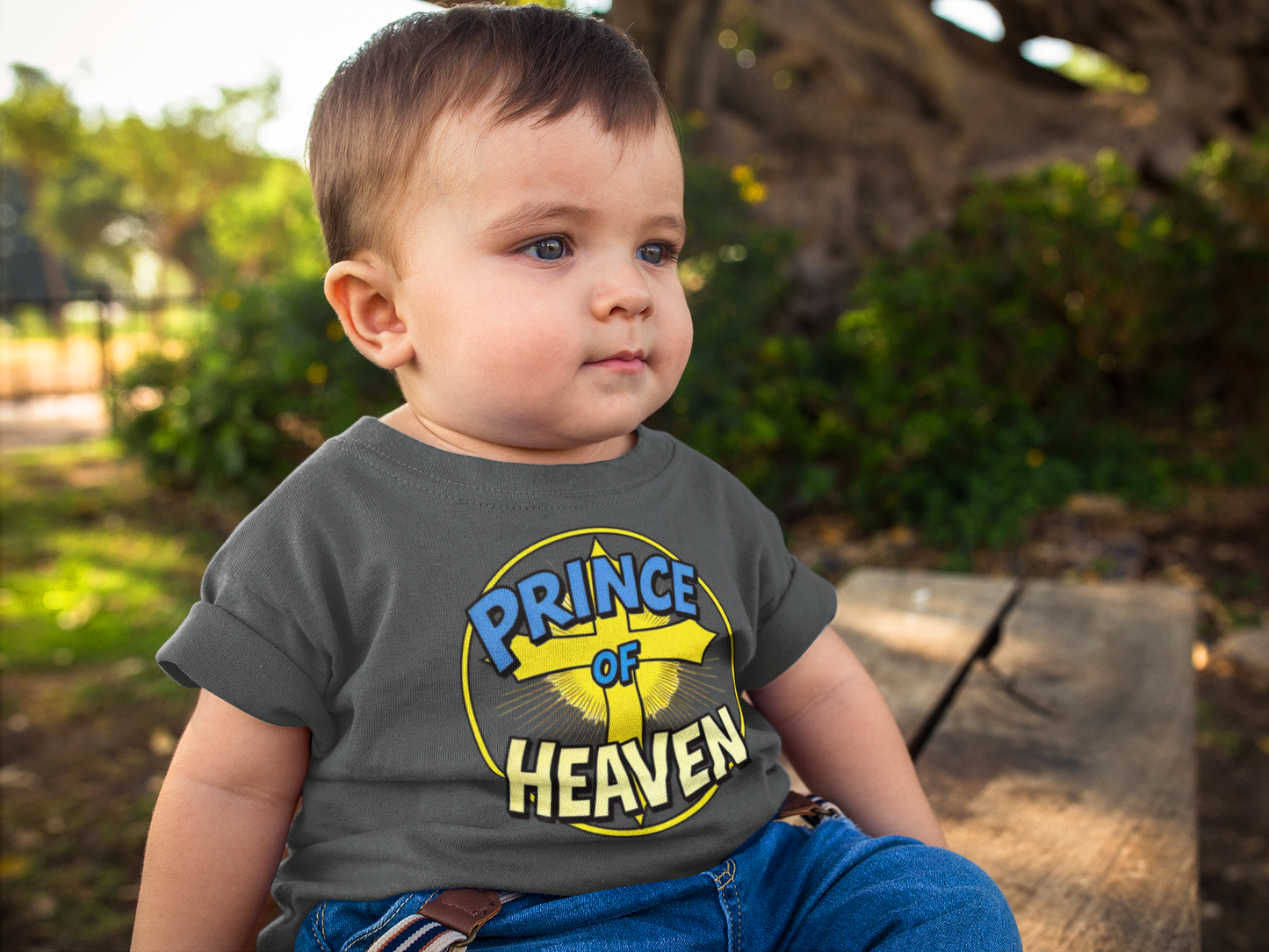 Infant Boys’ “Prince of Heaven” Christian T-Shirt – Baby Faith Tee