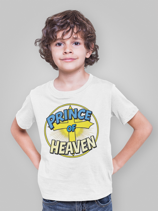 Boys’ “Prince of Heaven” Christian T-Shirt – Faith-Inspired Kids Tee