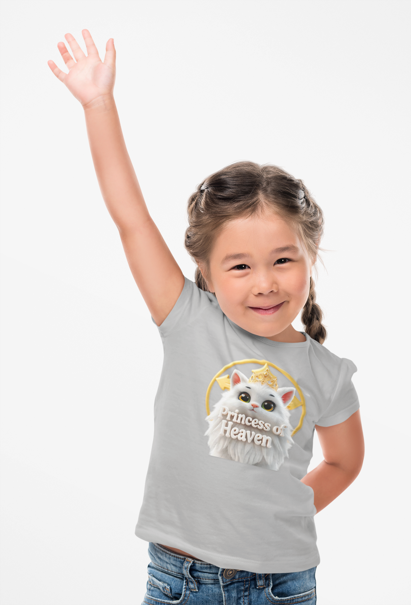 Toddler Girls’ “Princess of Heaven” Christian T-Shirt – Faith-Inspired Kids Tee