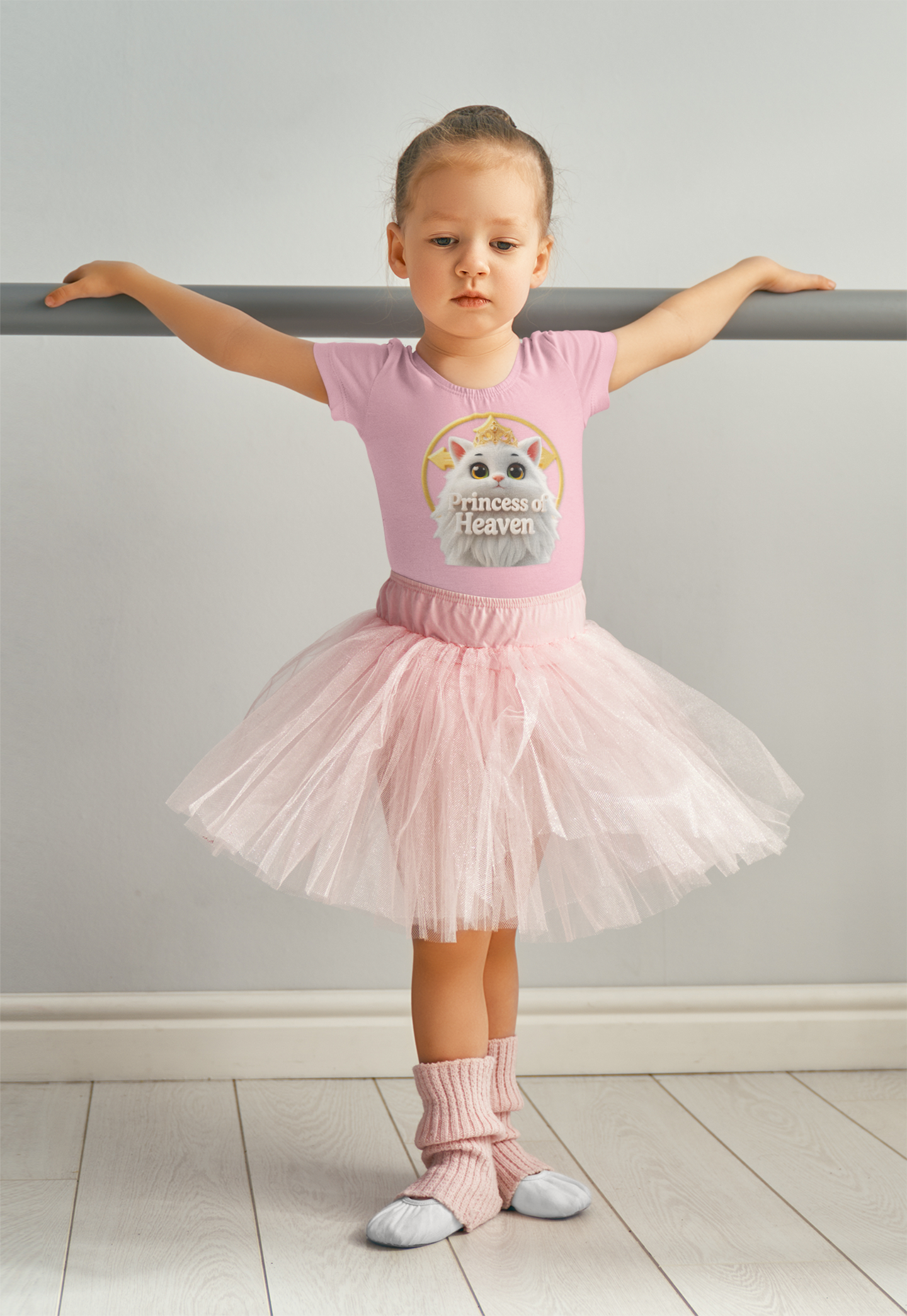 Toddler Girls’ “Princess of Heaven” Christian T-Shirt – Faith-Inspired Kids Tee