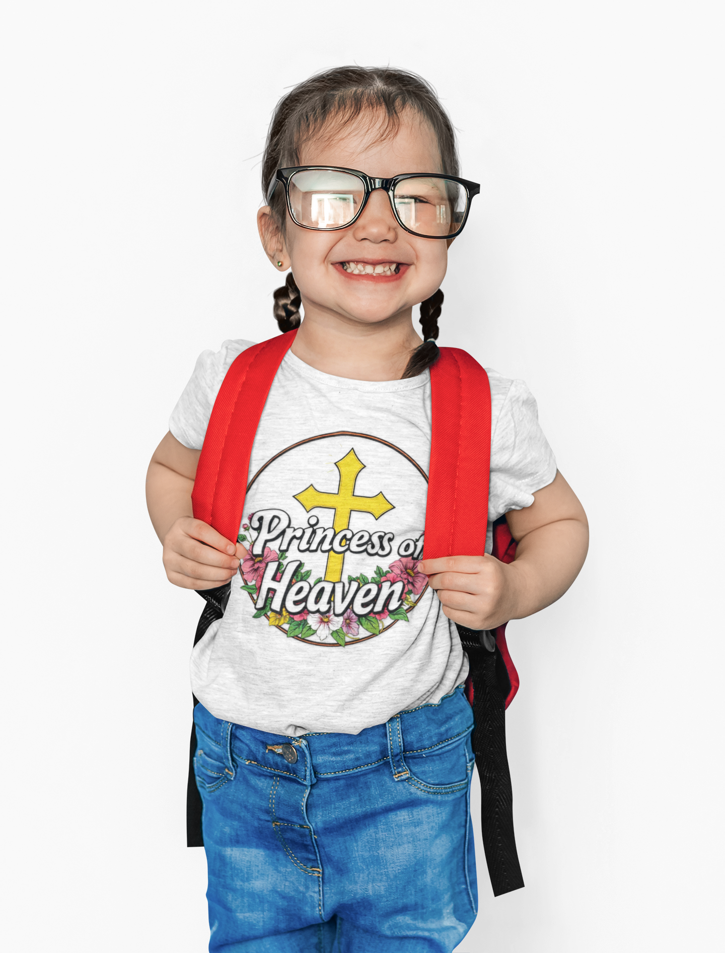 Toddler Girls’ “Princess of Heaven” Christian T-Shirt – Inspirational Faith Tee for Kids