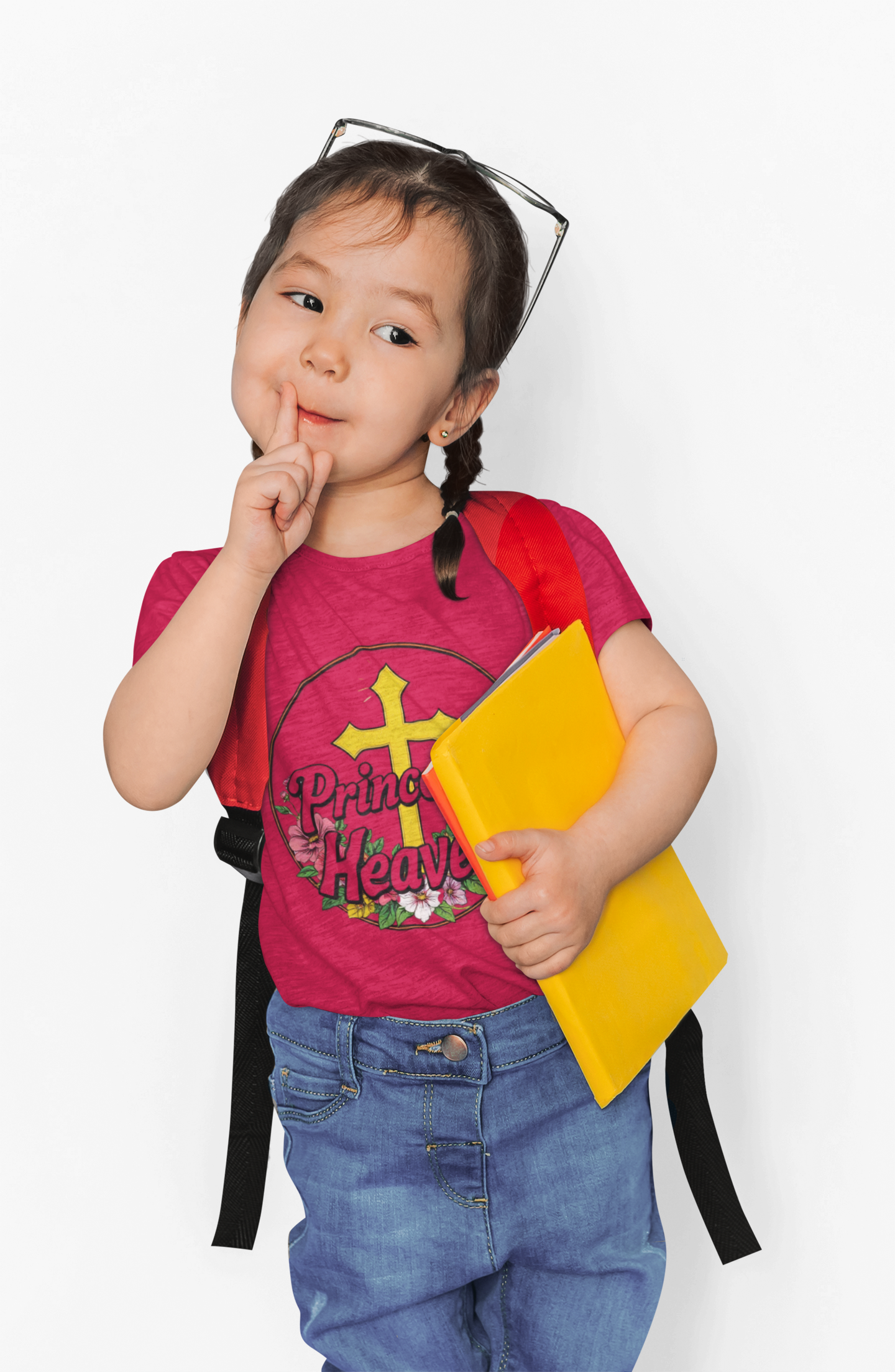 Toddler Girls’ “Princess of Heaven” Christian T-Shirt – Inspirational Faith Tee for Kids