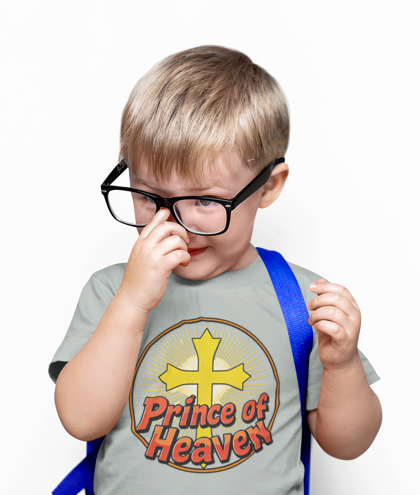 Toddler Boys’ “Prince of Heaven” Christian T-Shirt – Faith-Inspired Kids Tee