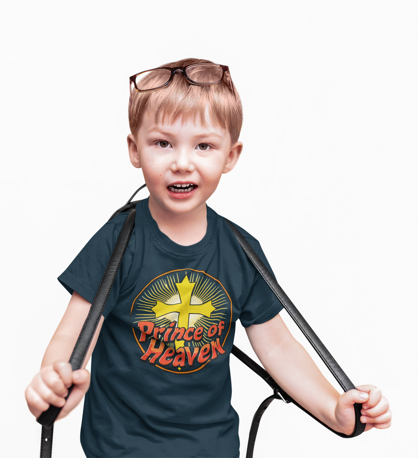 Toddler Boys’ “Prince of Heaven” Christian T-Shirt – Faith-Inspired Kids Tee