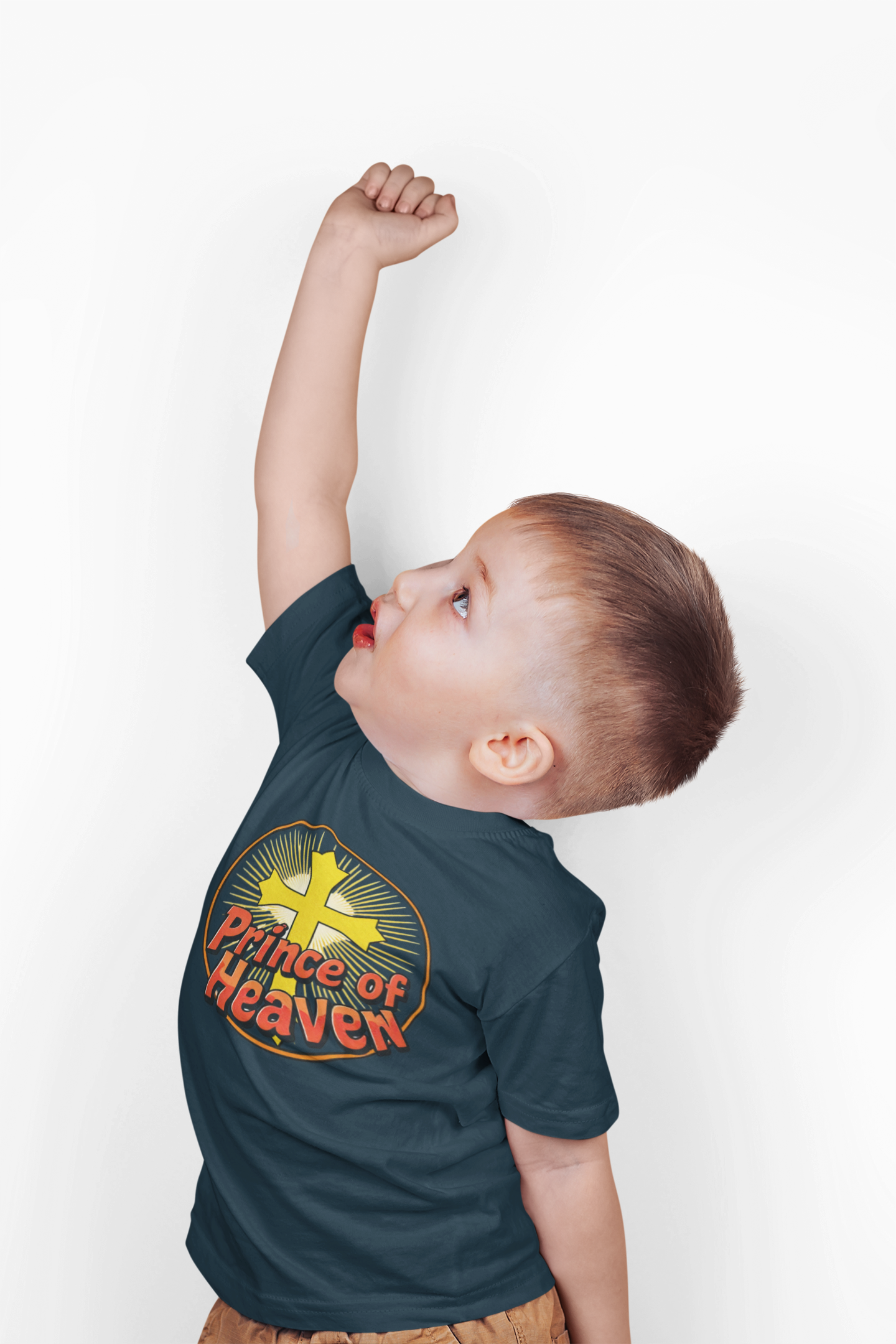 Infant Boys’ “Prince of Heaven” Christian T-Shirt – Soft Faith-Inspired Baby Tee