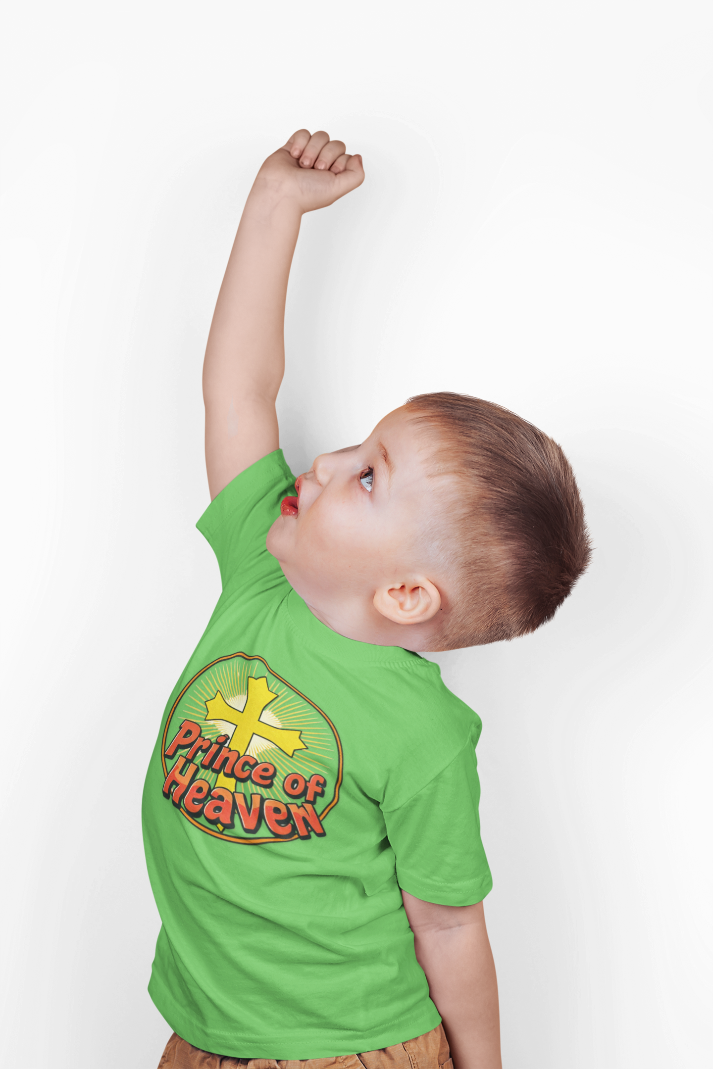 Infant Boys’ “Prince of Heaven” Christian T-Shirt – Soft Faith-Inspired Baby Tee