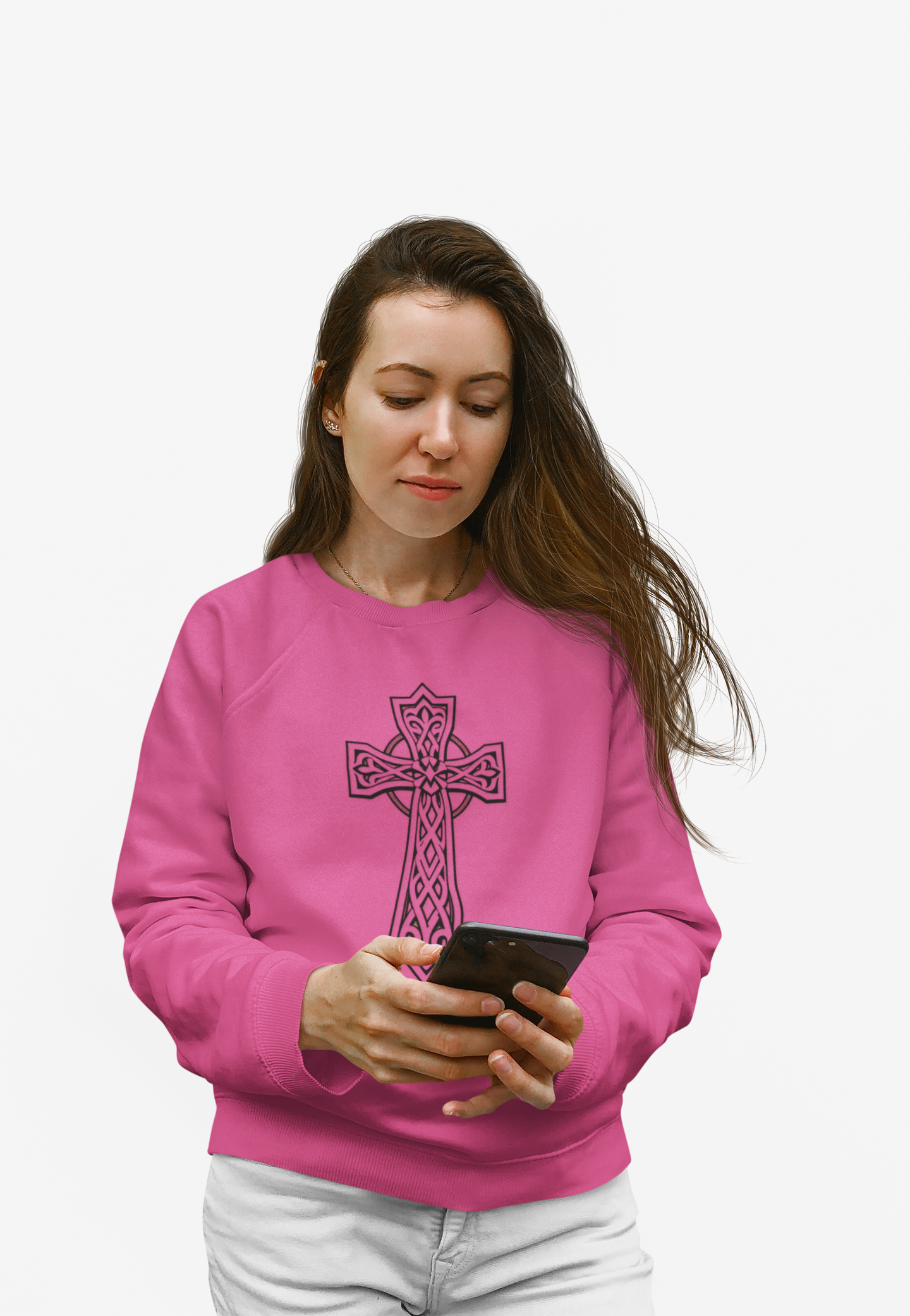 Shielded Soul | Women’s Celtic Cross Sweatshirt
