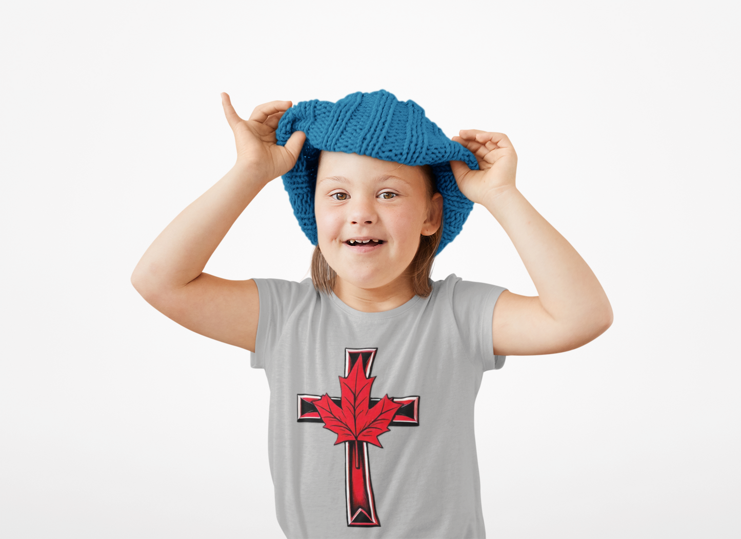 Little Light of the North – Toddler Tee with Maple Cross