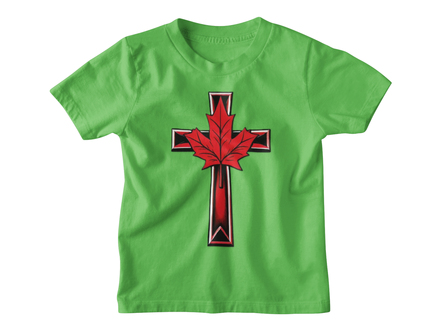 Little Light of the North – Toddler Tee with Maple Cross