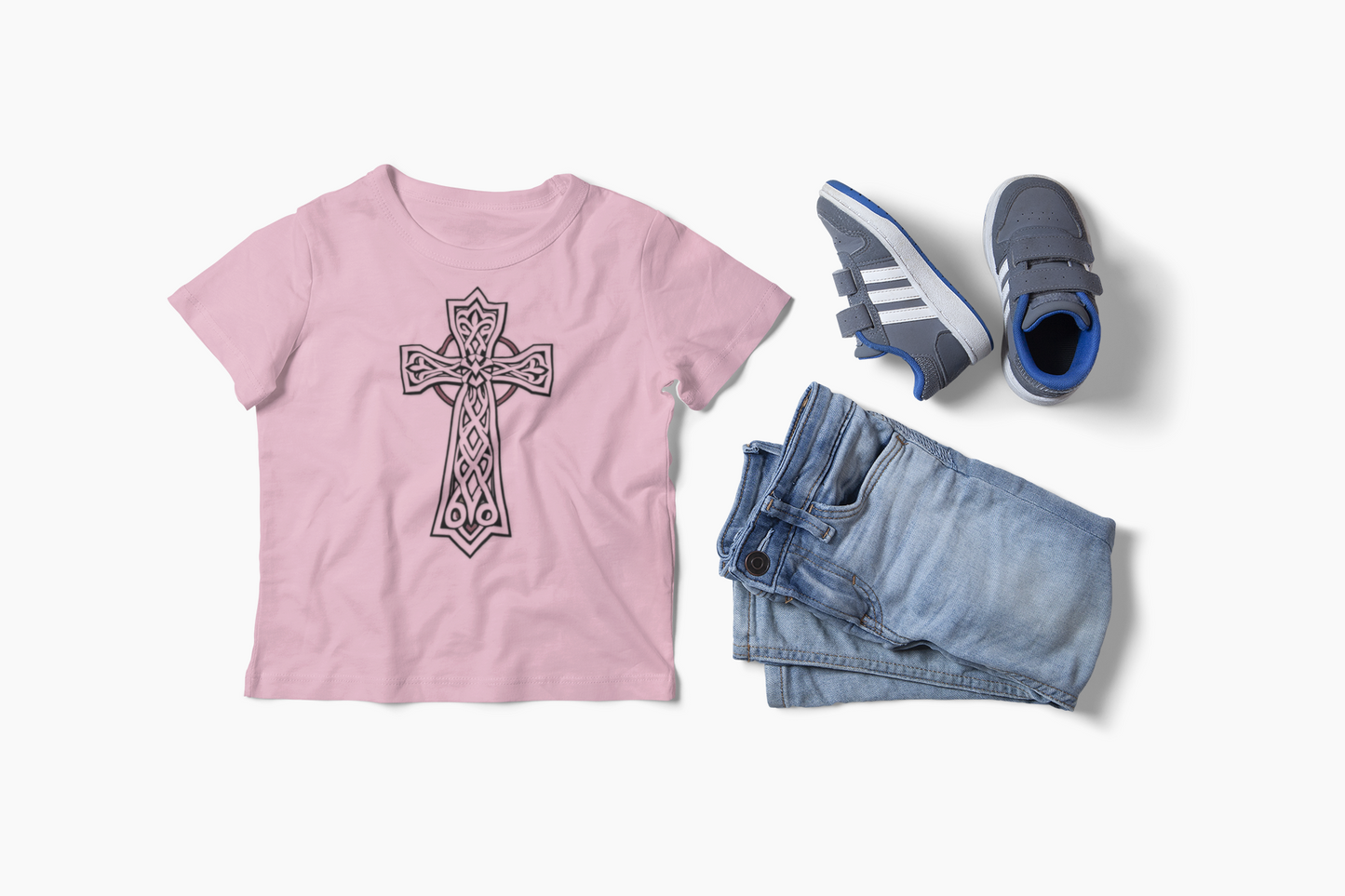 Growing in Grace – Toddler Tee with Celtic Cross