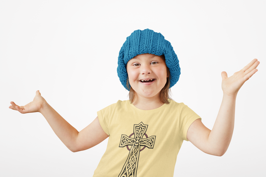 Growing in Grace – Toddler Tee with Celtic Cross