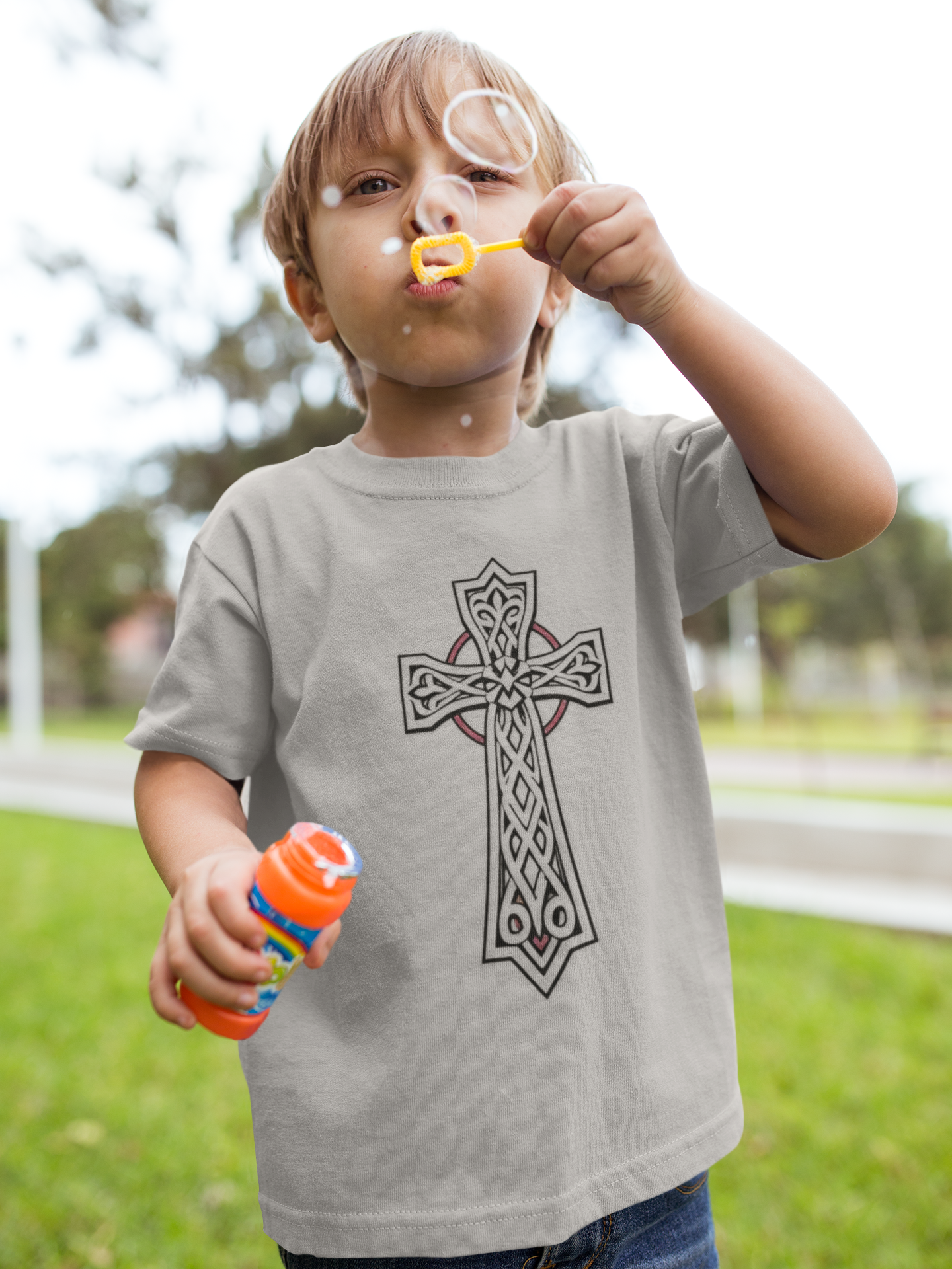Growing in Grace – Toddler Tee with Celtic Cross