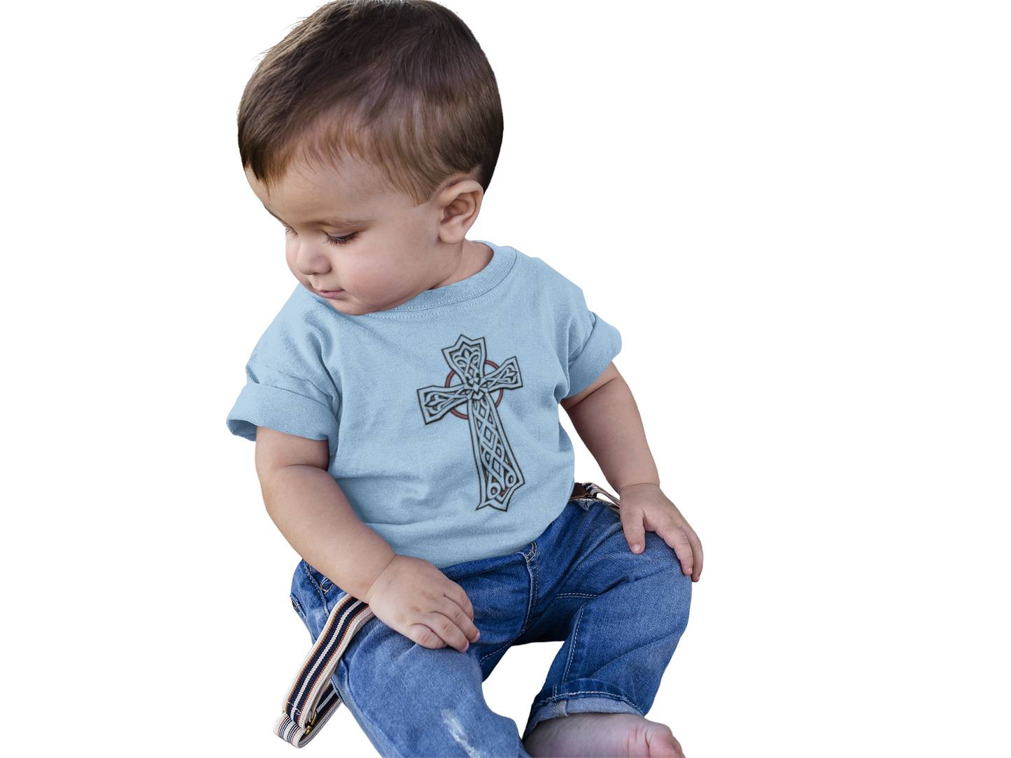 Sacred Beginnings – Infant Tee with Celtic Cross