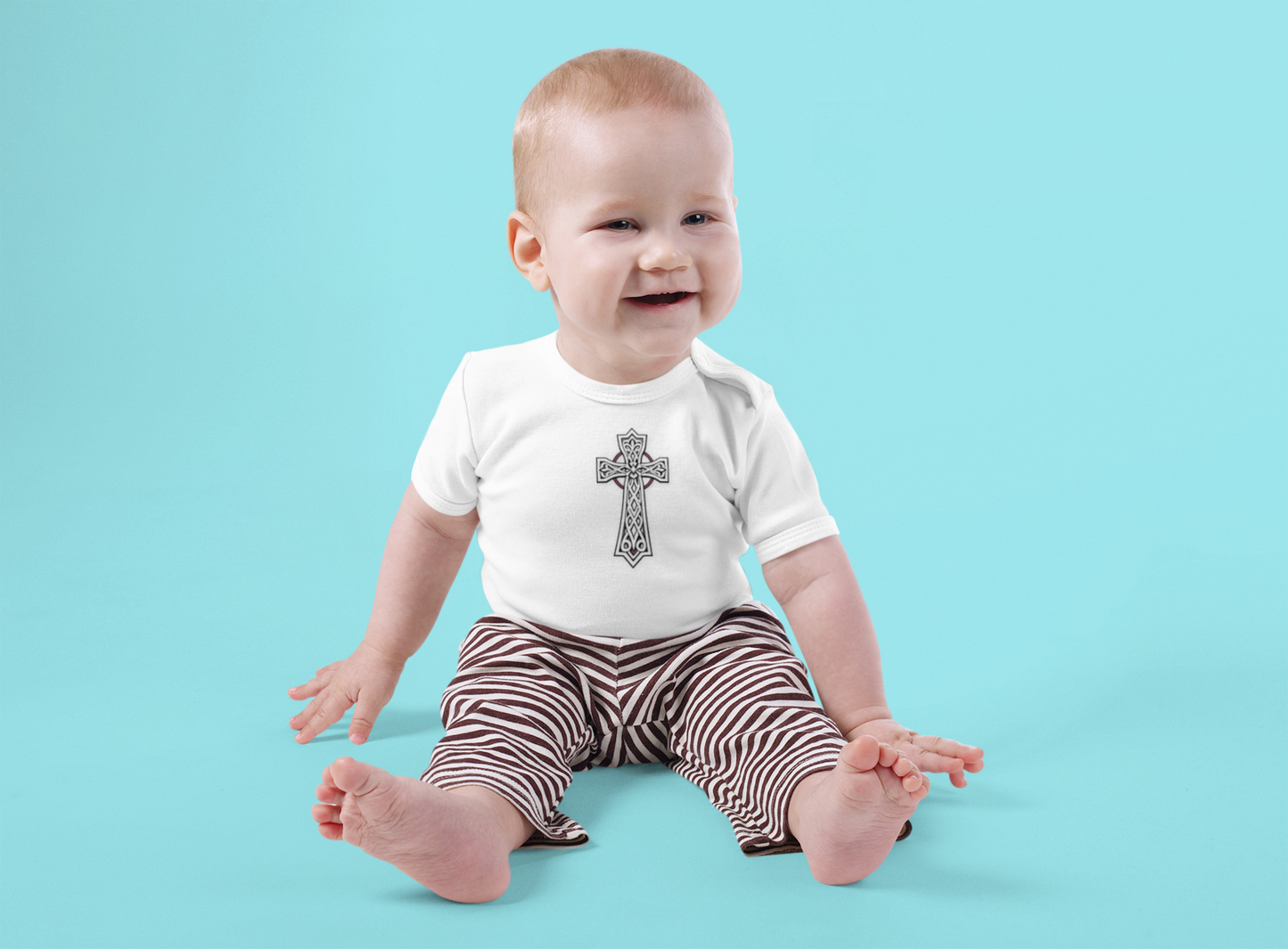 Sacred Beginnings – Infant Tee with Celtic Cross