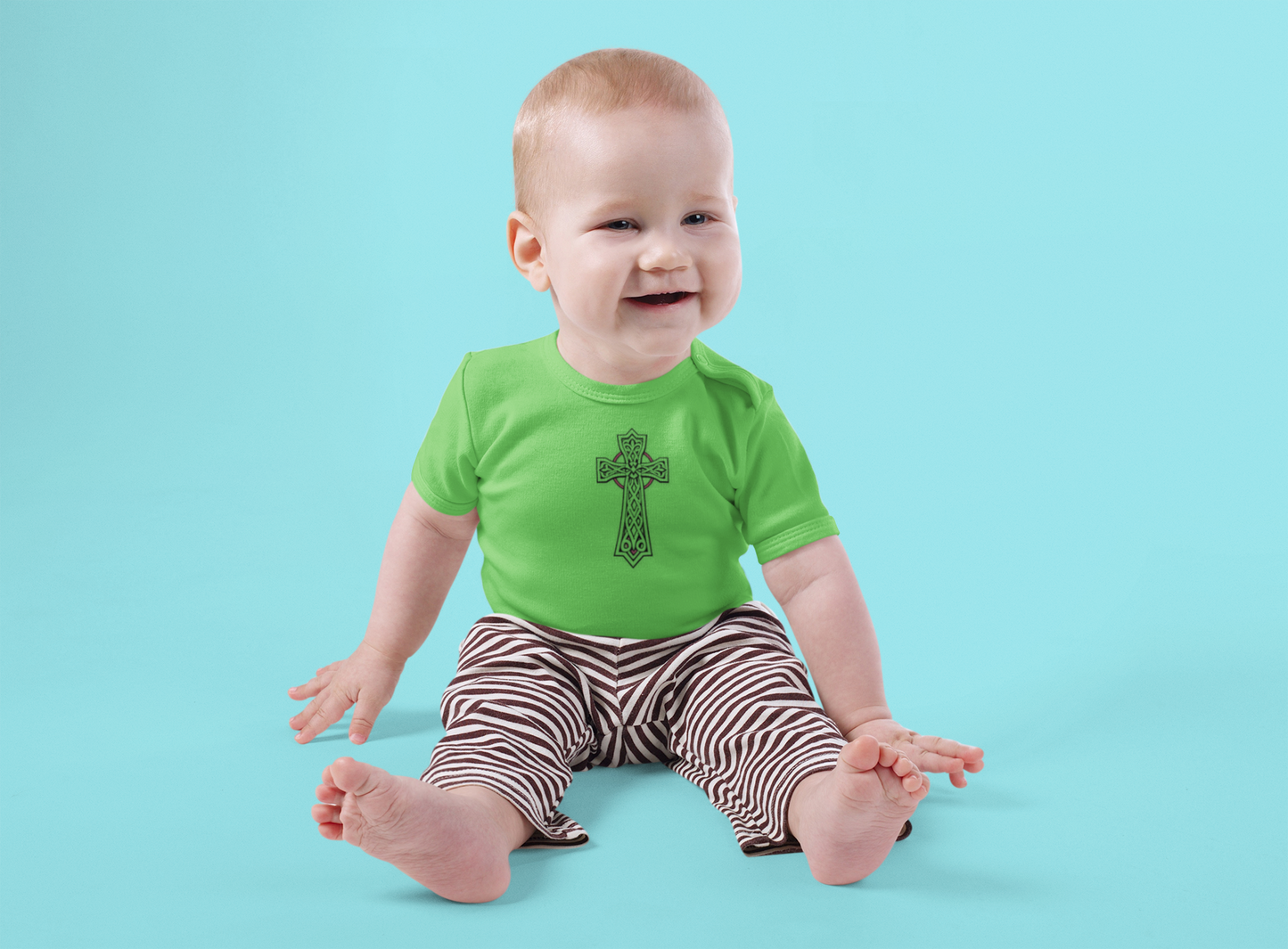 Sacred Beginnings – Infant Tee with Celtic Cross