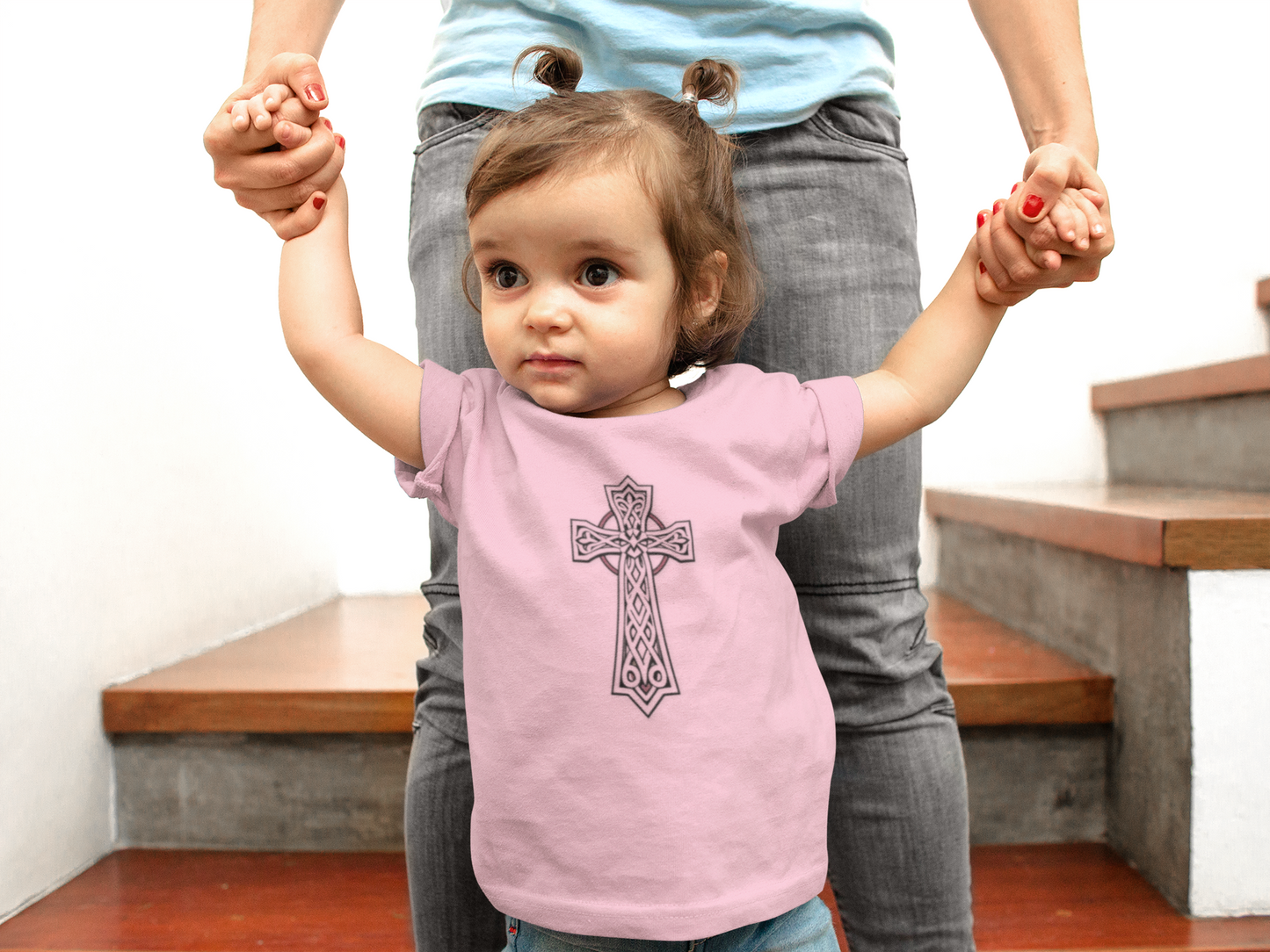 Sacred Beginnings – Infant Tee with Celtic Cross