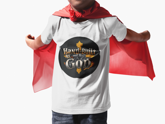 Engineered by the Creator – Softstyle Tee with “Hand Built By God” Design