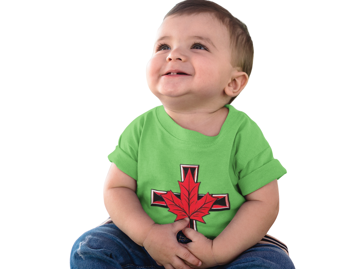 True North Blessing – Infant Tee with Maple Cross