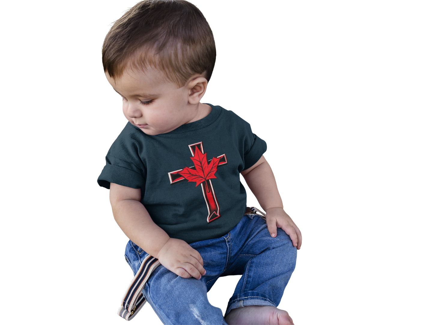 True North Blessing – Infant Tee with Maple Cross