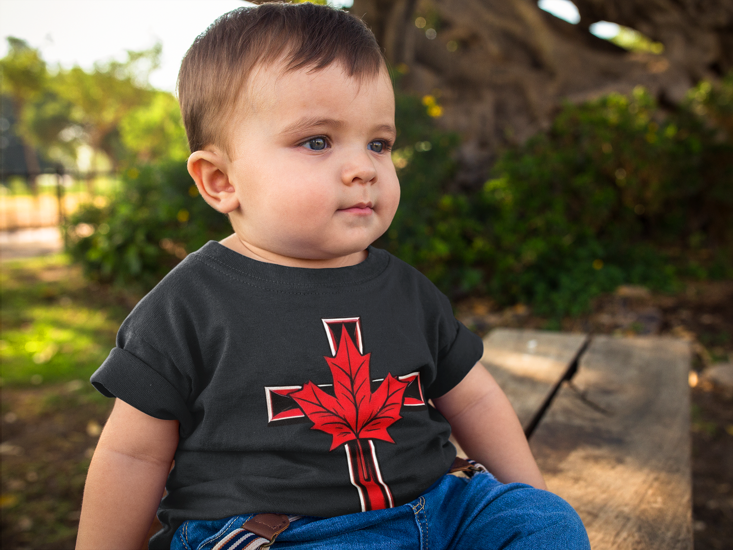 True North Blessing – Infant Tee with Maple Cross