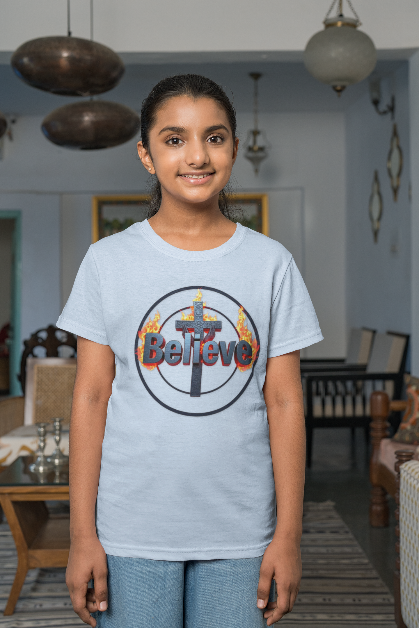 Faith That Stands – “Believe” Heavy Cotton Tee