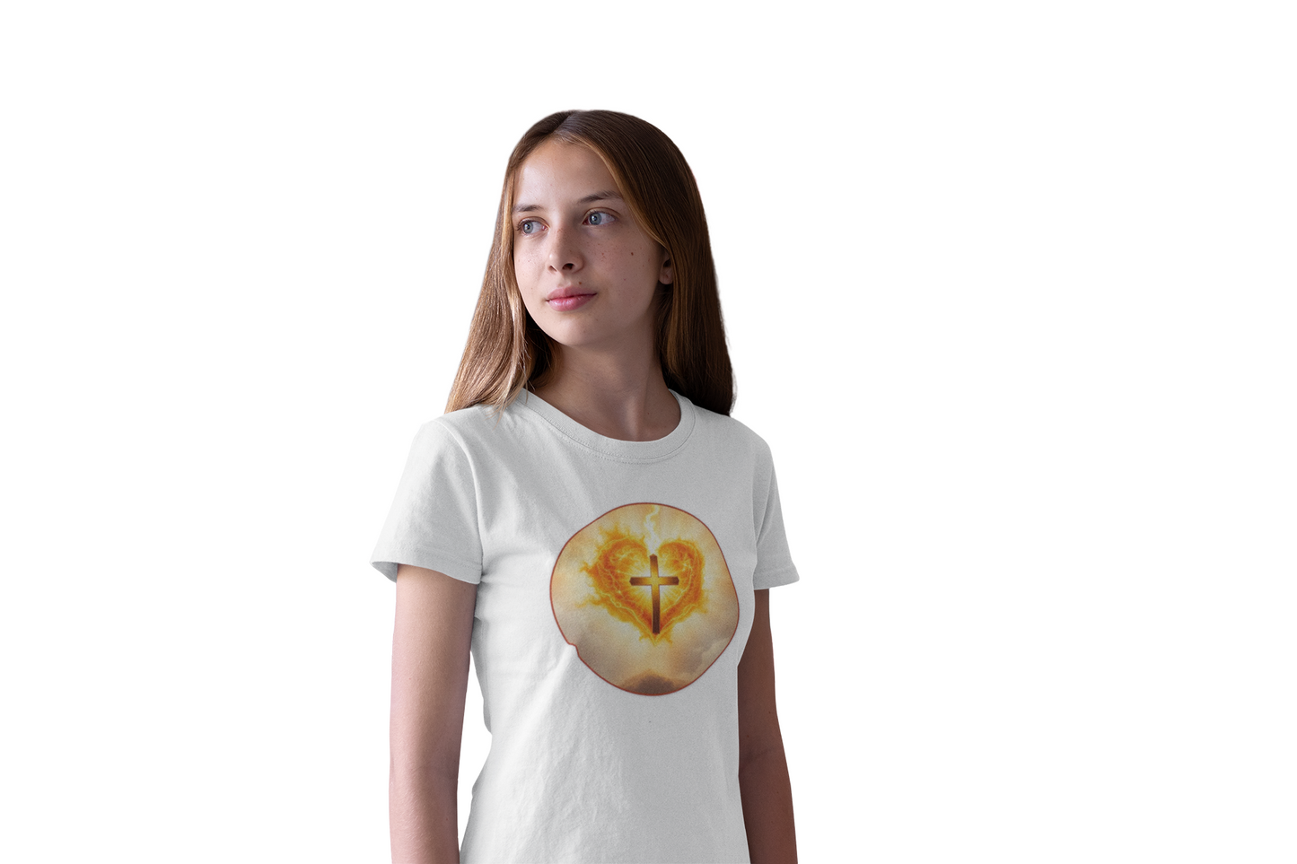 Heart of Fire – Sacred Heart Heavy Cotton Tee