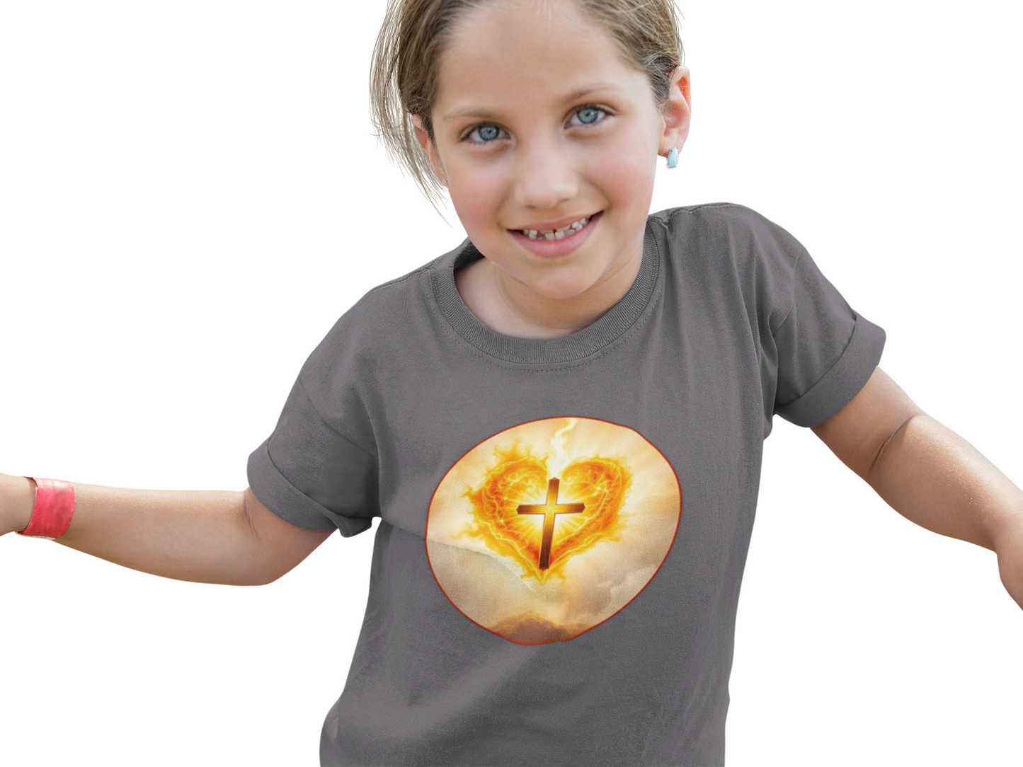 Heart of Fire – Sacred Heart Heavy Cotton Tee