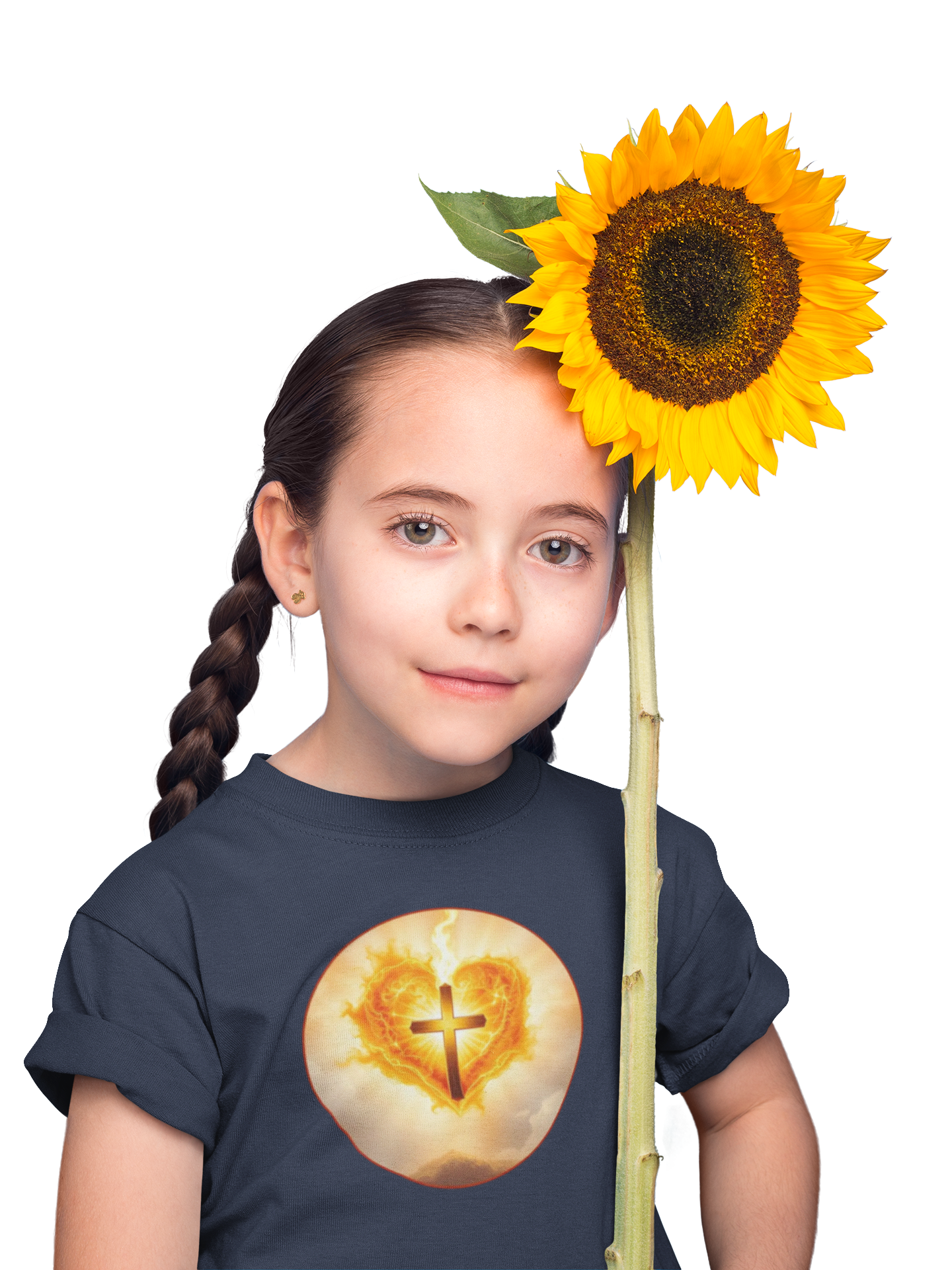 Heart of Fire – Sacred Heart Heavy Cotton Tee