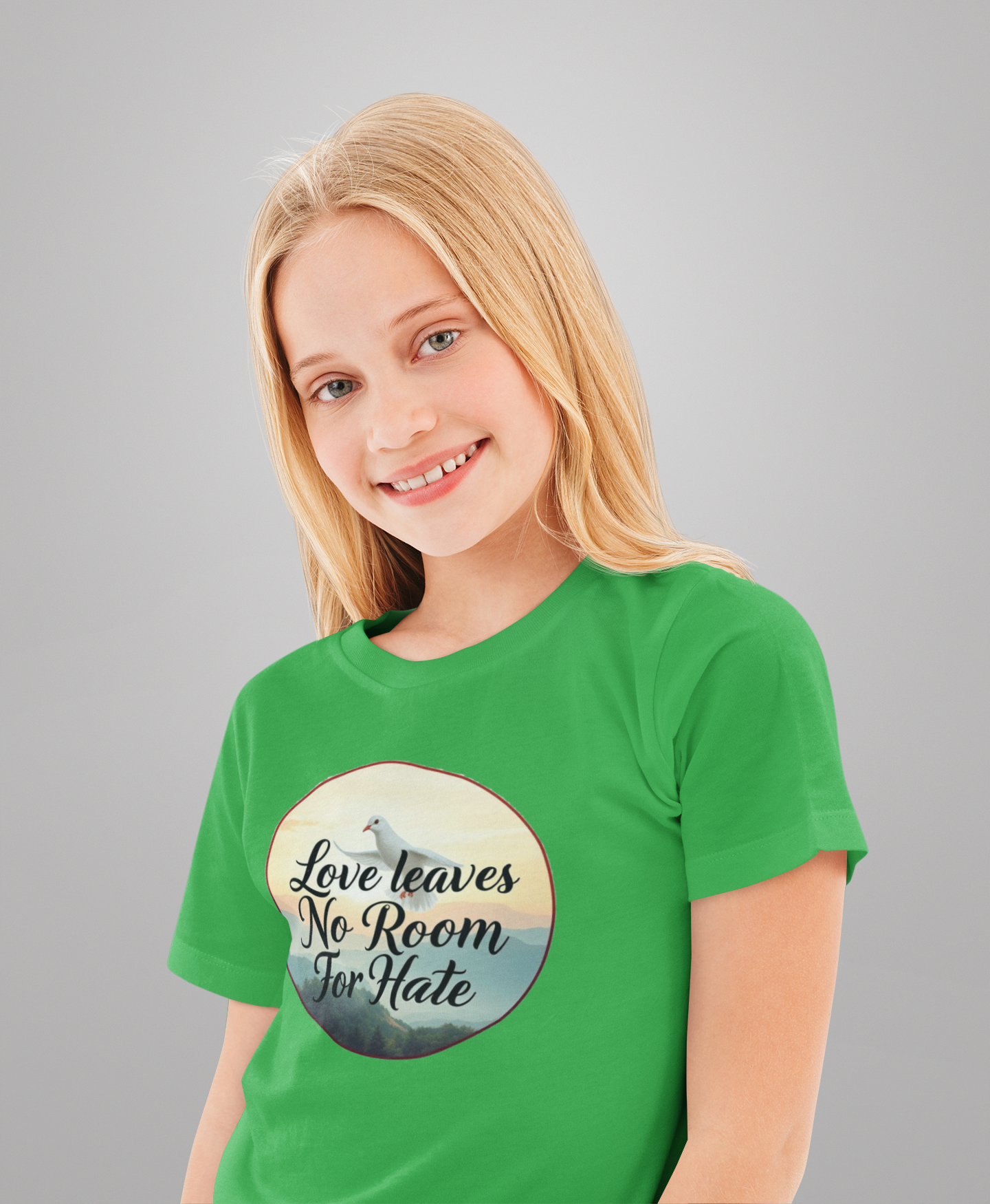 Pure Love – “Love Leaves No Room for Hate” Girl’s Softstyle Tee