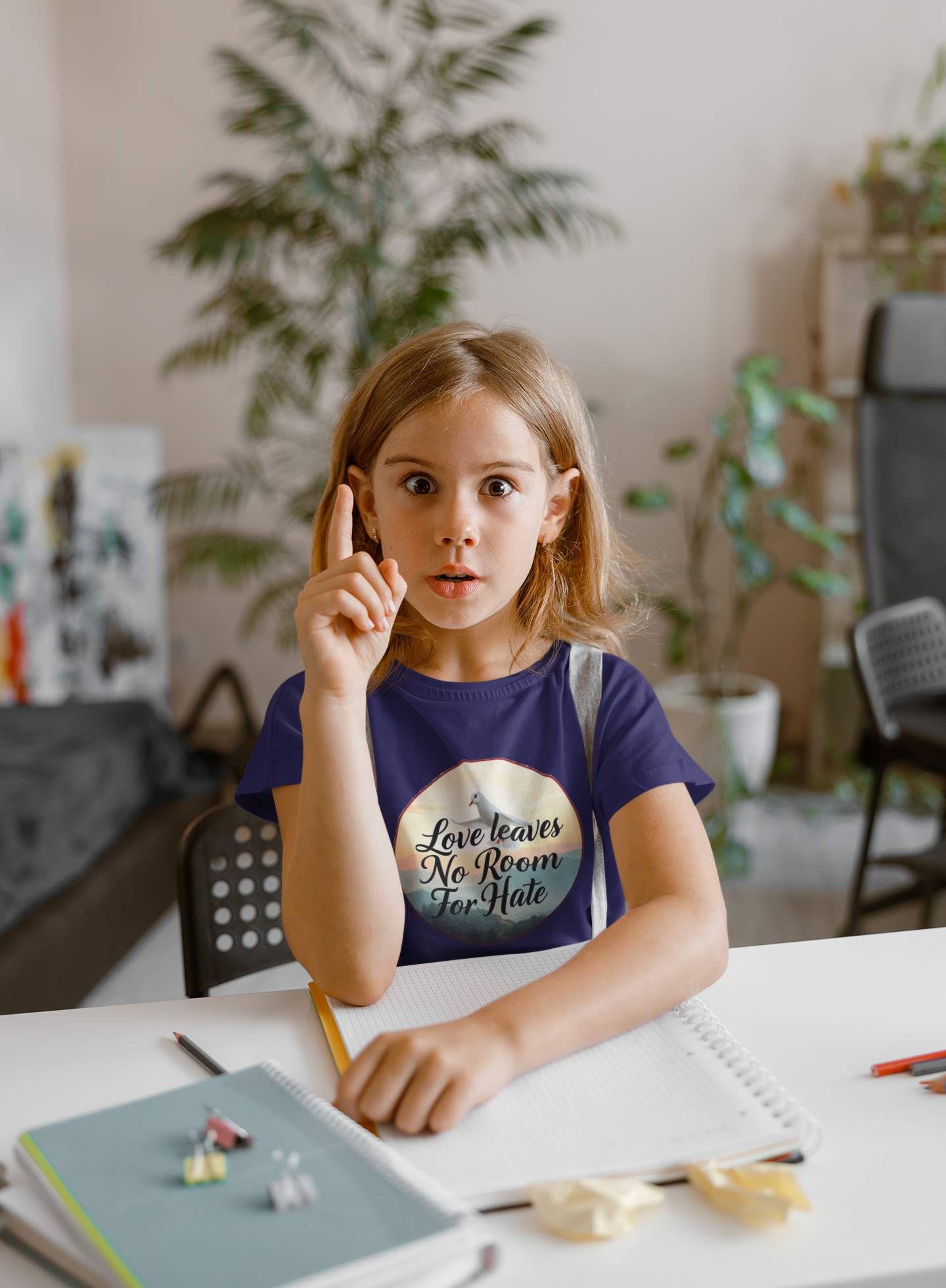 Pure Love – “Love Leaves No Room for Hate” Girl’s Softstyle Tee