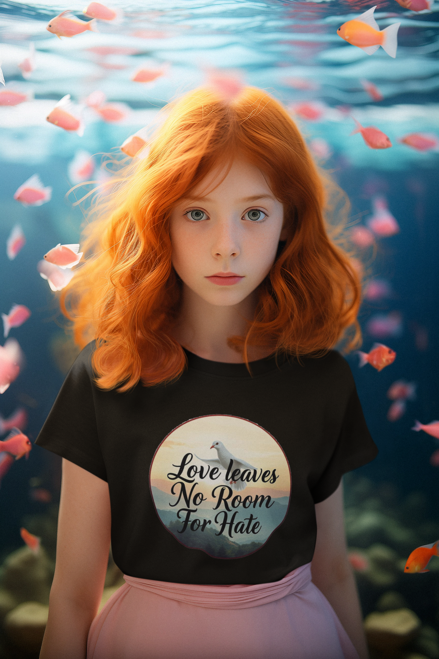 Pure Love – “Love Leaves No Room for Hate” Girl’s Softstyle Tee