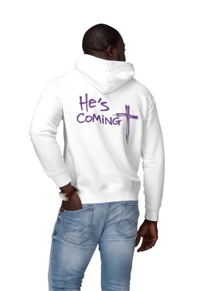 Prepare the Way – "He's Coming" Christian Men's Hoodie